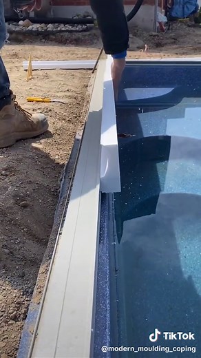 Modern Moulding for Cantilever Pool Coping | Pool Construction in USA