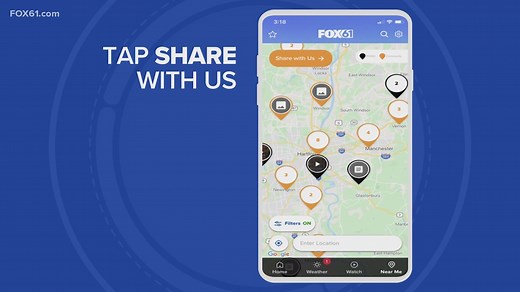 Sharing news you see through the FOX61 News app