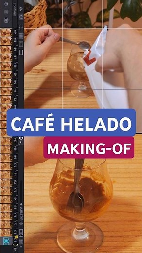 Making of de animando un Café Helado. #animandorecetas #stopmotion #MakingOf #cafe #dragonframe
