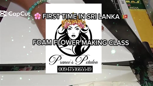 Foamiran sheet flower making ONLINE LIVE CLASS in Tamil By PRANEE’ s beauty & wellness (Pvt ) LTD YOU WILL LEARN 🪷6 premium foam flowers 🌼Malli 🌼Mullai 🌼JATHIMALLI 🌼PICHIPOO 🌼Kanagambaram 🌼Mysoor Malli 🪸Work shop benefits ✅Center Clip Making ✅Material Purchase Guidance ✅MSME E - Certificate ✅Pre - Recorded Class Access ✅Pricing Knowledge ✅Lifetime WhatsApp Support 💝Rs 6500/- worth free strater kit for every students 1.ivory-2 2.olive green-2 3.orange-2 4.punching machine for jasmine -1 