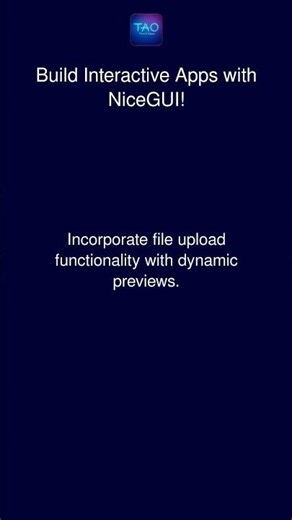 Build Interactive Apps with NiceGUI!