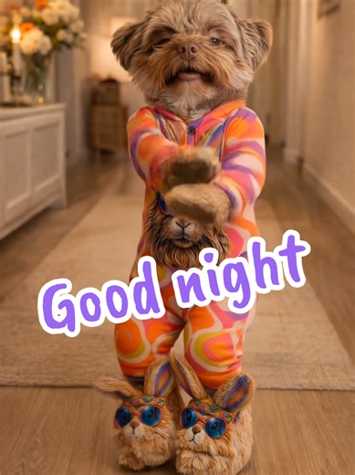 Gebt den 60ern die Schuld… 😏 die haben mich einfach zum Tanzen gebracht 🕺🐾 danach geht’s direkt in die Falle 😴 schlaf schön ✨ #gutenacht #night #goodnight #dogsoftiktok #duplo