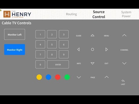 Crestron User Interface Demo - The Henry MDU