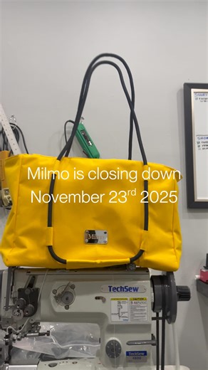 Milmo on Instagram: "Needed some floor thinking time. Thank you again to everyone who purchased a Milmo bag and supported it, this has been an amazing journey. Reminder that we’re running a closing sale until the shop closes on November 23rd."