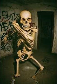 Watch this groovy skeleton bust out epic moves to the beat! 💀✨ No bones about it #skeleton