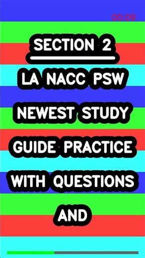 NACC PSW NEWEST STUDY GUIDE PRACTICE WITH QUESTIONS AND Latest