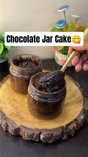 1 Minute Viral Chocolate Jar Cake 😋🤩 #chocolate #cocoapowder #cocoa #cake #viral