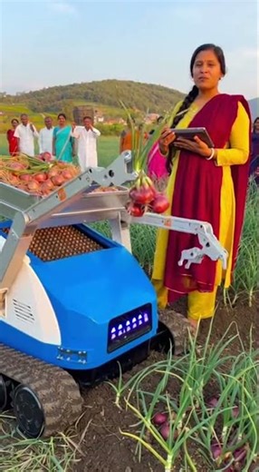 Watch This Robot Harvest Red Onions with Precision and Speed #farming #robotics #agtech