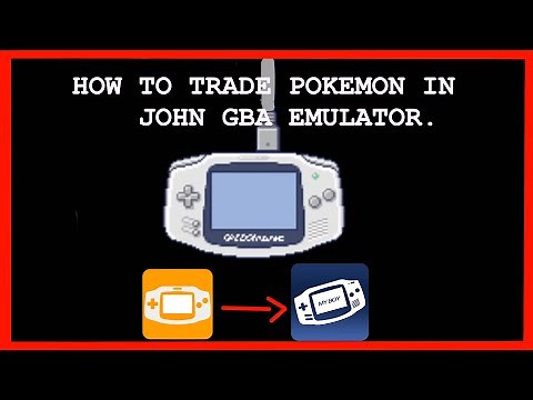 How to trade pokemon in John GBA Emulator by data transfer. (Link in description)