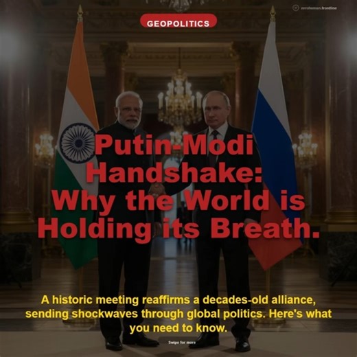 Putin-Modi Handshake: Why the World is Holding its Breath. #geopolitics #breakingnews #asia