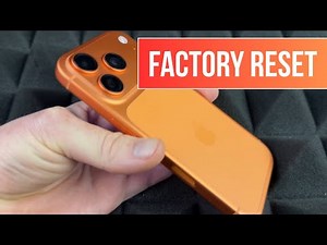 How to Factory Reset iPhone 17 Pro | Restore iPhone & Delete Everything