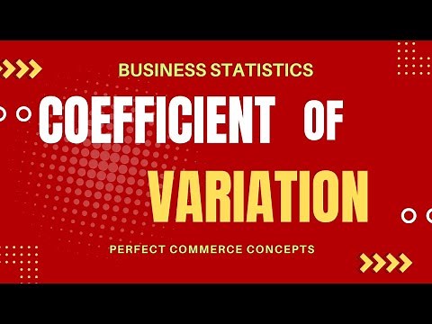 Coefficient of Variation | Dispersion | Measure Your Data's Reliability #perfectcommerceconcepts