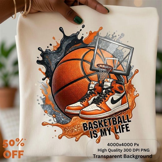 Basketball Clipart PNG, Sports Sublimation Design, Game Day Shirt Graphic (digital Download) - Etsy