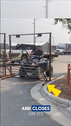 Drive-Over Gate System — No Need to Stop 🚗