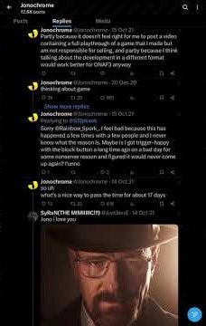 Archives of Jonochrome's Suspended Twitter Account (One Night at Flumpty’s and Riddle School Tweets)
