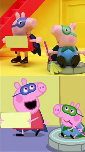 Tales VS Toys: Mummy Mischief STRIKES Again! 🦹‍♀️ #PeppaPig #Shorts #toys #toyplay