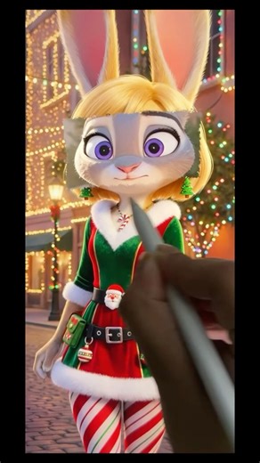 MAGIC Coloring Book: Zootopia 2! 🌈 See the Santa Appear! #disney #shorts #zootopia2 #zootopiadisney