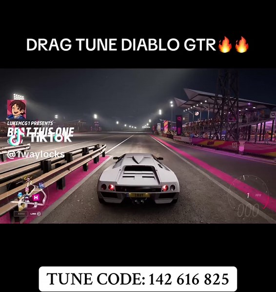 Tune Code for Lamborghini Diablo GTR in FH5