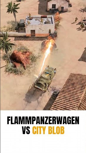 New Flammpanzerwagen VS City Blob! Company of Heroes 3 #shorts