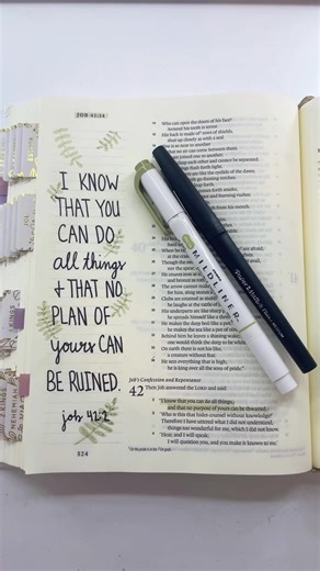 Build Your Bible w/ Me | Job 42:2 | #Bible #Biblesupplies #Christian #BibleOrganization #BibleStudy