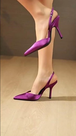 Ivory Satin Slingback Heels Review | Pointed-Toe Wedding Guest Shoes 52% OFF 👠✨#shorts