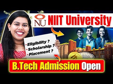 🎯 NIIT University 2026 Admissions | Fees, Eligibility & Placements #BTech #JEEMains #BTechAdmissions
