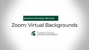Zoom: Virtual Backgrounds