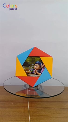 24K views · 166 reactions | How to Make DIY Photo Frame at Home - Paper Photo Frame Easy #craft #diy #photoframe #decor | Colors Paper | Facebook