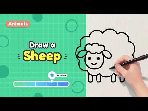 How to Draw a Sheep 🐑 | Cute Easy Drawing for Kids
