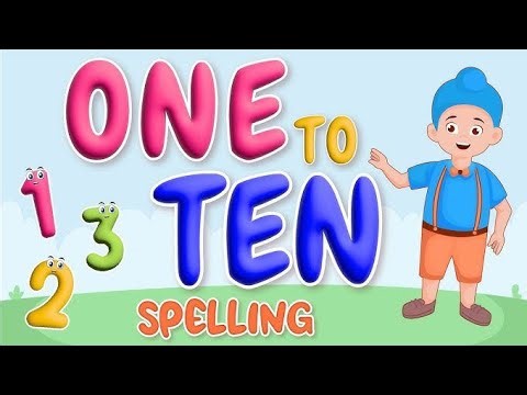 One to Ten Spelling for Kids | Learn Numbers 1 to 10 with Fun Animation