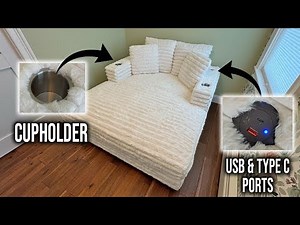 🛋️ How to Assemble HUSFU Sofa Bed | Amazon 60'' Oversized Chaise Lounge Chair