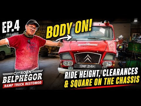 Barn Find Citroën Belphégor Restomod Ep.4 – Getting the Body On & Dialing Ride Height