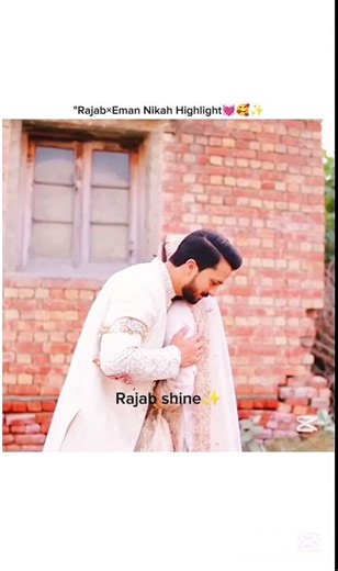 "Rajab×Eman Nikah Highlight😍💓🥰✨#Rajab#love