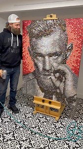 89K views · 3.4K reactions | 4,740 bottle caps later… Conor McGregor Mr. Notorious himself! | JAM Bottle Cap Art | Facebook