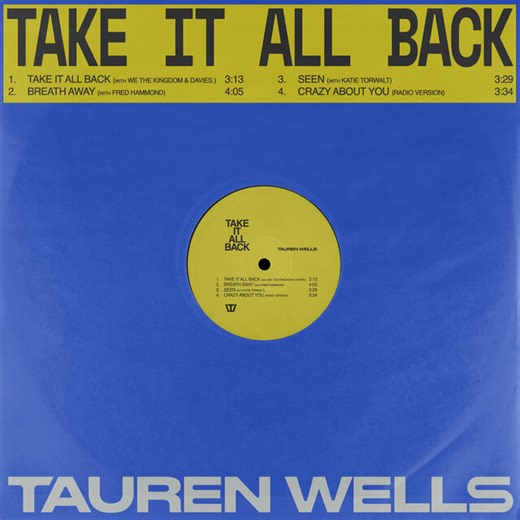Tauren Wells - Take It All Back Lyrics