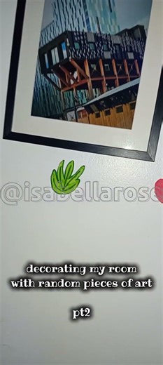 decorating my room with random art pt.2 #likeandsubscribe #art #fruit #15 #preppy