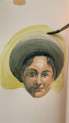 Another quick skin tone study using the four color method. #watercolor #watercolorprocess #art