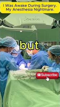 I Was Awake During Surgery. My Anesthesia Nightmare. #seniorhealthcare #senior