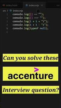 Accenture frontend interview questions for developers | #javascript #frontend