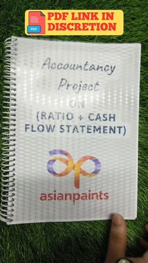 Accountancy Project File Class 12th (Asian Paints) #project #viral #trending #schoolproject