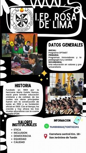 🏫 Conoce la Institución Educativa Parroquial Rosa de Lima | Historia, Niveles y Valores