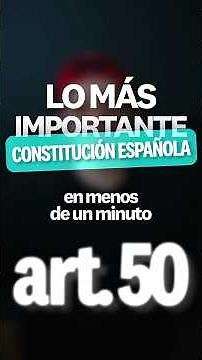 Article 50 of the Spanish Constitution: mnemonic for competitive exams