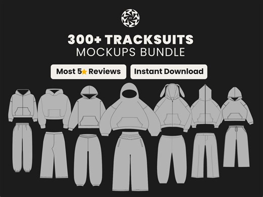 300 Tracksuit Mockup Bundle | Vector SVG and PNG Vector Templates for Clothing Brands and Designers | Streetwear Fashion Mockup Pack - Etsy UK