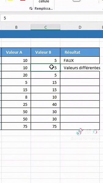 Les opérateurs de comparaison sur Excel Partie 2 #excel #apprendreEXcel #excelformation