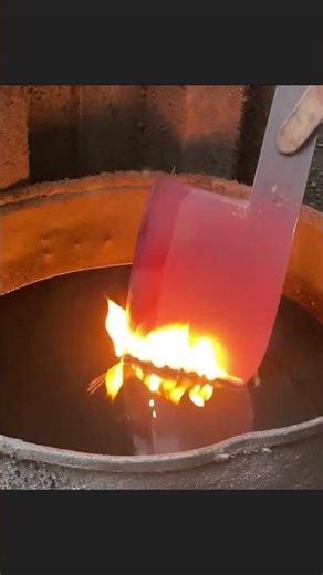 Making a Large Meat Knife from Scratch 🔥🔪