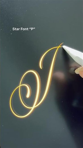 Star Font “P” #tutorial #viral #reels #fyp #satisfying #shorts