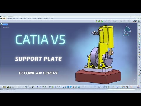 Support plate | Vertical Oscillating Steam Engine | CAD Design