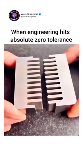 Wolrd Of Surprise on Instagram: "The X post showcases a 13-second video of Wire EDM-machined metal parts fitting together seamlessly, like interlocking combs and star cutouts, to illustrate extreme precision engineering—garnering 3.8k likes and 314k views since posting yesterday. Wire EDM erodes material via electrical sparks without physical contact, enabling tolerances as tight as ±0.0001 inches (0.0025 mm), far surpassing traditional milling. Peer-reviewed studies in the Journal of Manufactur
