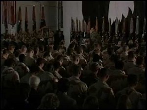 President Reagan at a Memorial Service for the 101st Airborne Div. at Fort Campbell, Dec. 16, 1985