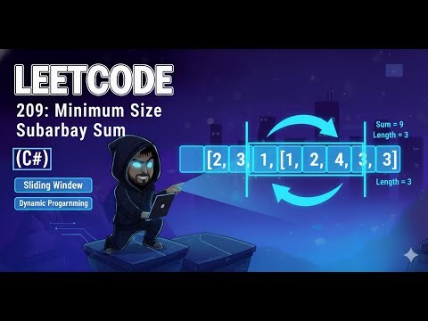 Resolvendo LeetCode 209: Minimum Size Subarray Sum (C#)